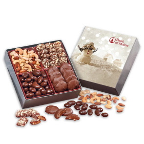 Gourmet Holiday Gift Box with Snowman Sleeve