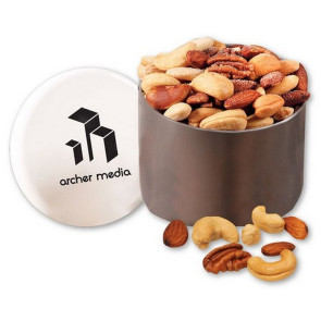 Deluxe Mixed Nuts in Designer Tin with Logo Imprint