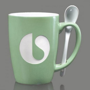Winfield Engraved Coffee Mug & Spoon