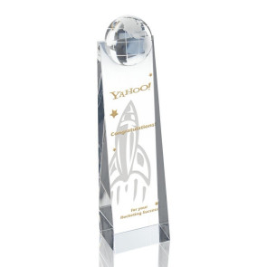 Globe Tower Optical Crystal Award