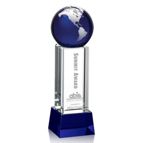 Luz Globe Award - Blue with Base