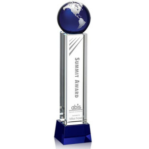 Luz Globe Award - Blue with Base