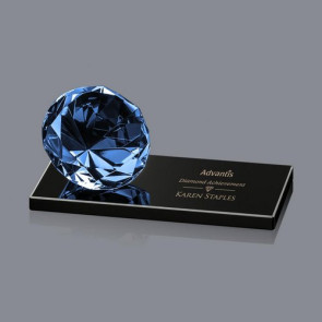 Gemstone Award on Black - Sapphire