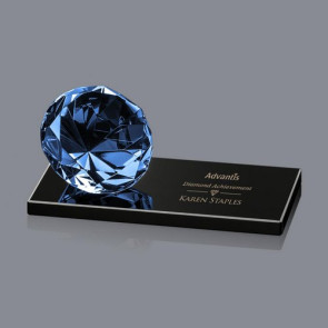 Gemstone Award on Black - Sapphire