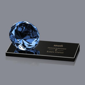 Gemstone Award on Black - Sapphire