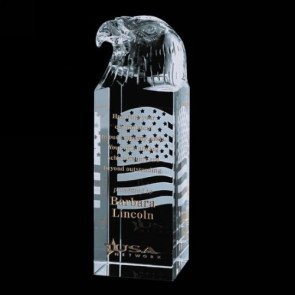 Stratton Eagle Award - Optical Glass 6in. High