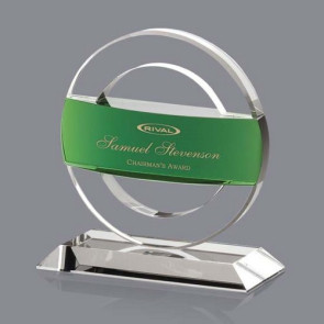 Algonquin Award - Optical/Green 6 1/2 in H