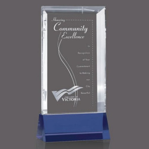 Nelson Award - Optical/Blue 7 3/4 in.