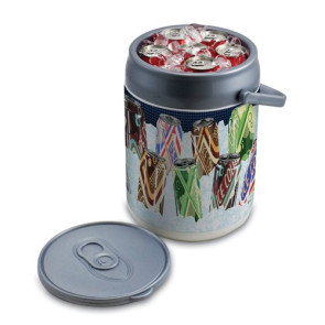 Can Cooler, (Silver with no printed design)