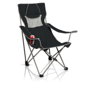 Campsite Camp Chair, (Black with Grey)