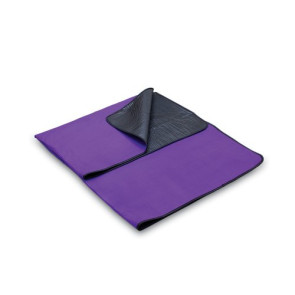 Blanket Tote Outdoor Picnic Blanket, (Purple with Black Liner)