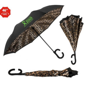 The Leopard ViceVersa Inverted Umbrella - Manual-Open, Reverse Cl