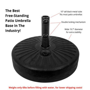 Free-Standing Durable High-Density Textured Plastic Base for Pati