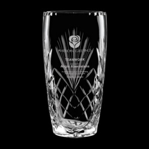 Mulholland Award Vase - 24% Crystal 8in