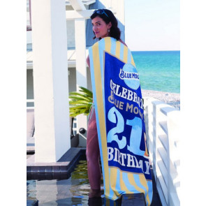 Custom Striped Cabana Beach Towel