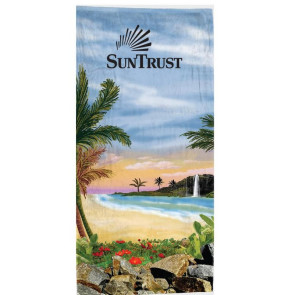 Xpress Towels Distant Shores Stock Design Beach Towel