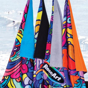 King Size Subli-Plush Velour Beach Towel (Color Loops)