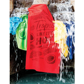 Promotional Velour Beach Towel (Color Towel, Embroidered)