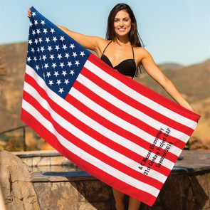 US Flag Beach Towel (Screen Printed)