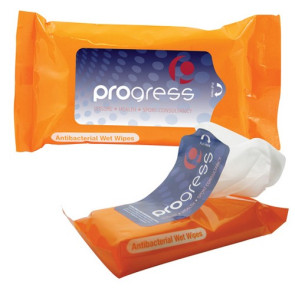 Tek-Wipes Antibacterial Wet Wipes in a Pouch