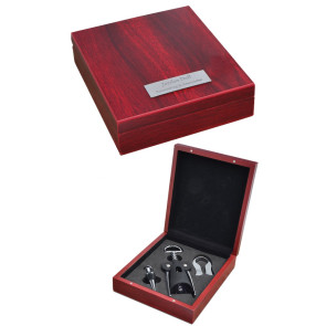 Bordeaux Rosewood Wine Set with 3 Wine Tools