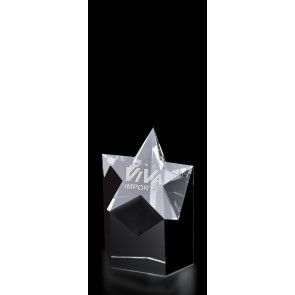 Superstar Optical Crystal Award - Small