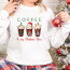 White Unisex Sweatshirt - Coffee is my Christmas Cheer