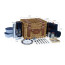  Canterbury Picnic Basket, (Navy with Plaid)
