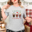 Athletic Heather Unisex T-shirt “Coffee is my Christmas Cheer” 