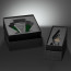  Custom Greenville Optical Clear and Green Crystal Award 5 Dia.