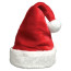  Plush Santa Hat with White Trim - Blank