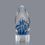Contempo Art Glass Award on Clear Base - 7.5 in. High