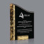Ventura Acrylic Award - 7 in x10 in Gold/Black