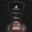Carlyle Award - Starfire/Rosewood Base 9 in.