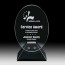 Fresco Award - Starfire/Black Base 8 in.
