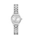 Caravelle Ladies Silver Tone Stainless Steel Bracelet Watch with Arabic Numerals