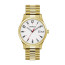 Caravelle Mens Quartz Gold Tone Stainless Steel Dress Watch Expansion Bracelet