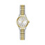 Caravelle Ladies Two Tone Stainless Steel Expansion Bracelet Watch with Arabic Numerals