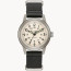 Bulova Watches Men's Military Black Leather NATO strap - Hack Watch