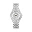 Bulova Watches Ladies Crystal Phantom Baguette Silver Bracelet