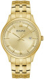 Bulova Watches Bulova Corporate Exclusive Classic Men's Watch, Gold-tone with Champagne Dial