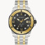 Bulova Watches Men's Marine Star Diamond Dial Two-tone Stainless Steel Watch