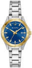 Bulova Watches Corporate Collection, Ladies Two-tone Bracelet Watch with Blue dial