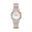 Bulova Watches Ladies Classic Regatta Two Tone Rose Gold and Silver Diamond MOP Dial Slim