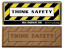 Think Safety Milk Chocolate Bars - Stock Design - CASE PRICED