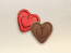 Custom Chocolate Foil Hearts in choice of Foil Color - 1.5 inches