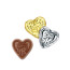  Custom Chocolate Foil Hearts in choice of Foil Color - 1.5 inches