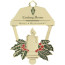 Gold Lantern with Candle Holiday Ornament with Color Accents