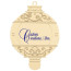 Gold Holiday Bulb Shape Ornament | Made in the USA