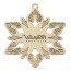 Snowflake Golden Holiday Ornament
